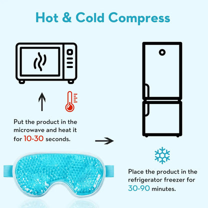 Cooling Gel Eye Mask for Puffiness Relief and Comfort - Smarsty