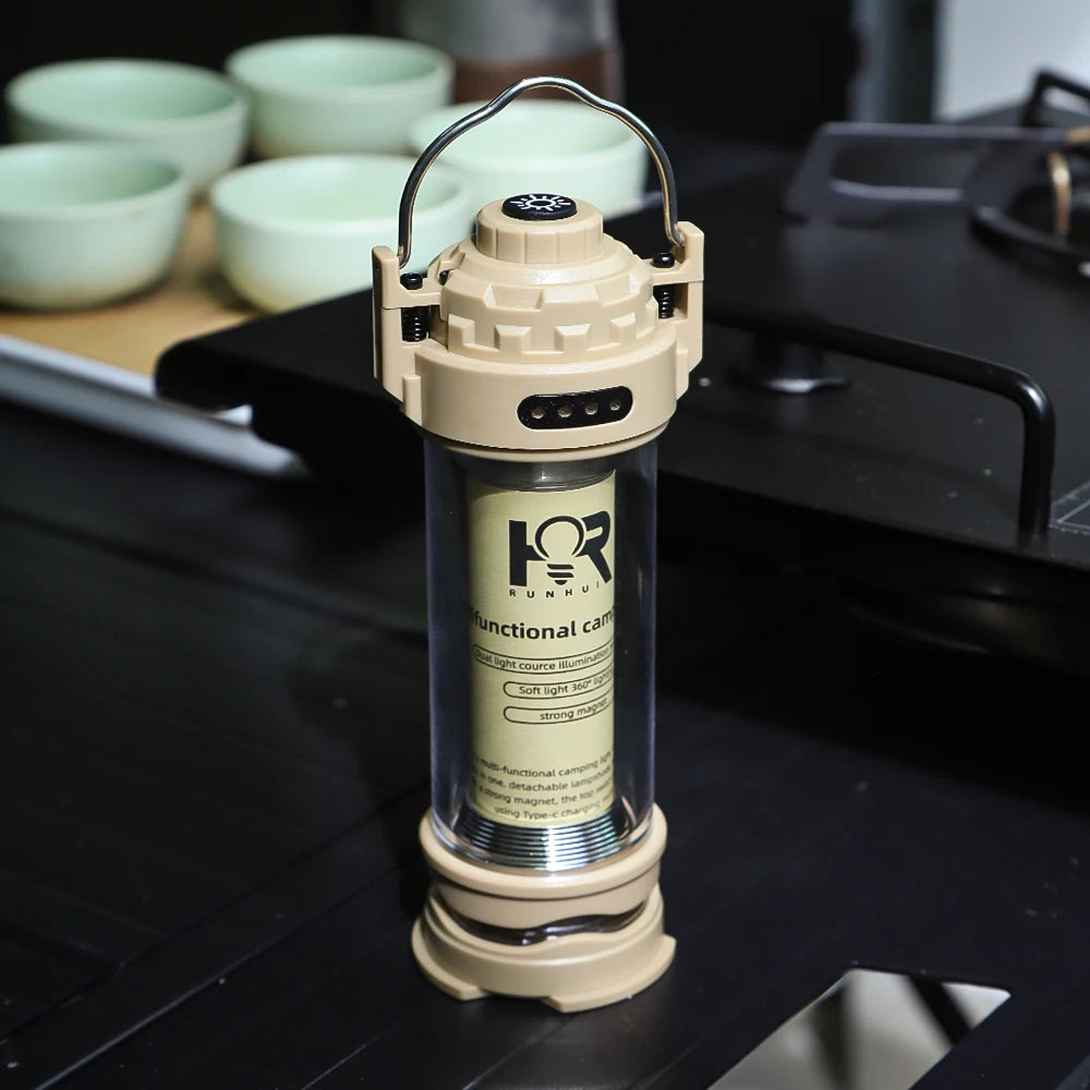 Camping Lamp Portable Tent Lantern Lamp USB Charging Lamps Outdoor Camping Emergency Lamp Flashlight Hiking for CARGO