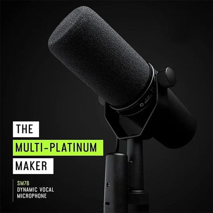 Cardioid Dynamic Microphone for Studio and Podcasting - Smarsty