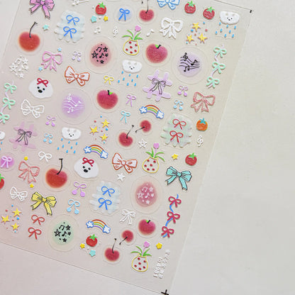 Cute Starfish Nail Charm Stickers for Summer Nail Art - Smarsty