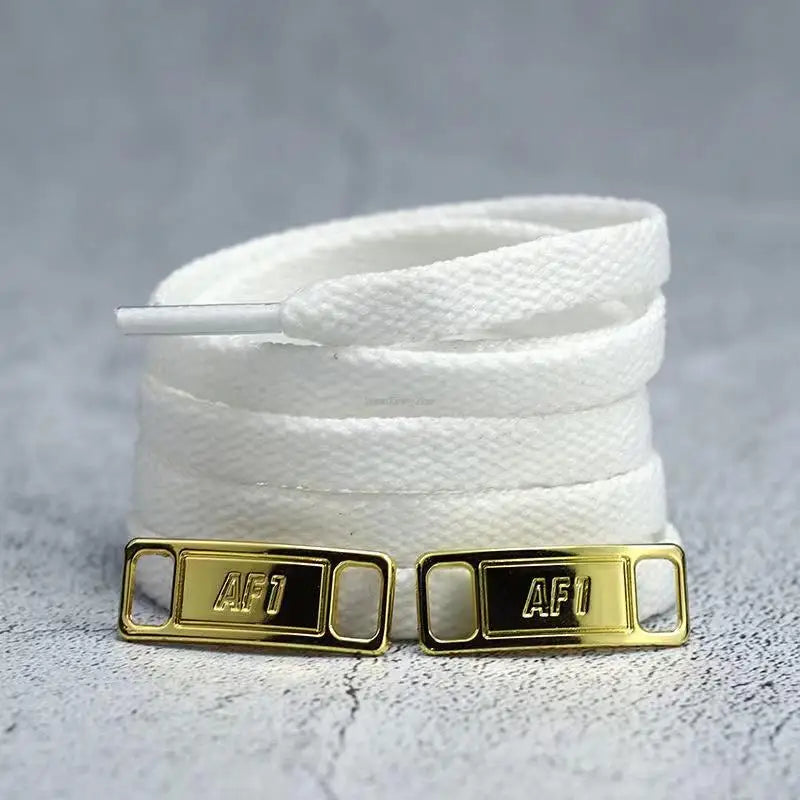 4Pcs AF1 Shoelaces Black White Flat laces and Shoe Decoration Suit Sneaker Shoelace Air Force one Shoes Accessories - Smarsty