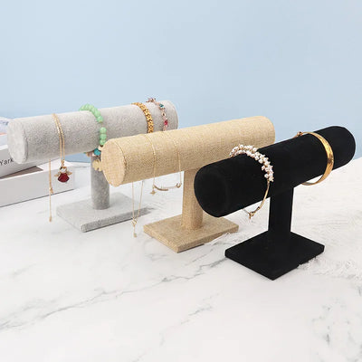 Velvet Jewelry Display Stand for Necklaces and Bracelets - Smarsty
