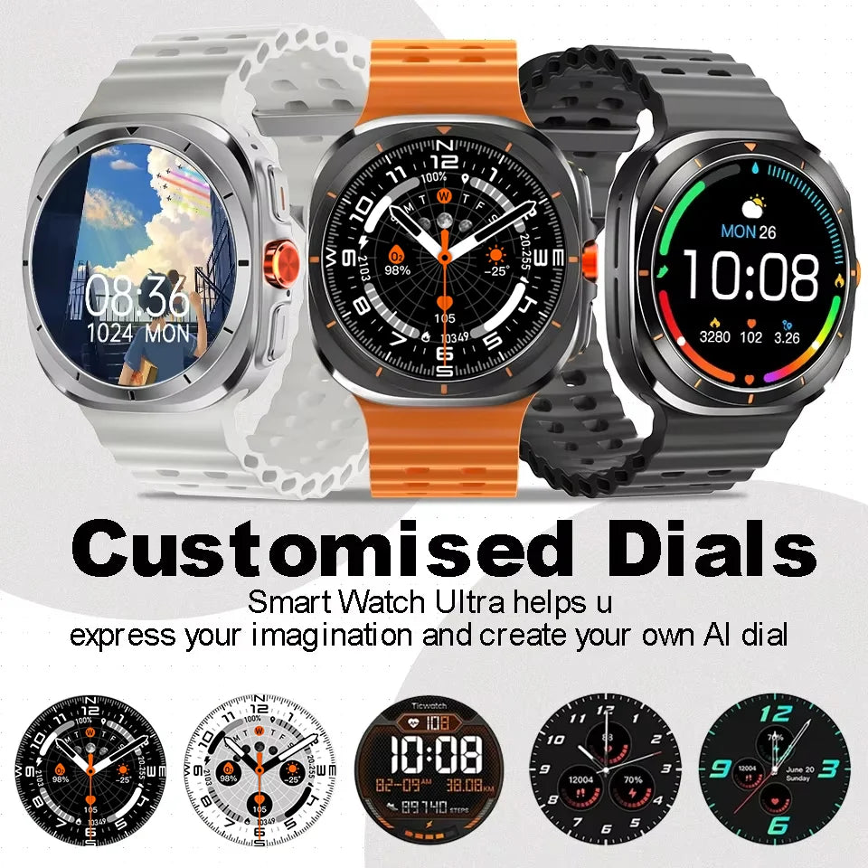 LAXASFIT GT7 Ultra Smartwatch with HD AMOLED Display - Smarsty