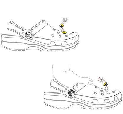 2pcs PVC LED Shoe Lights Charms Accessories for Night Rides, Walks & Dog Walks,Shoes Charms, 3 Lighting Modes