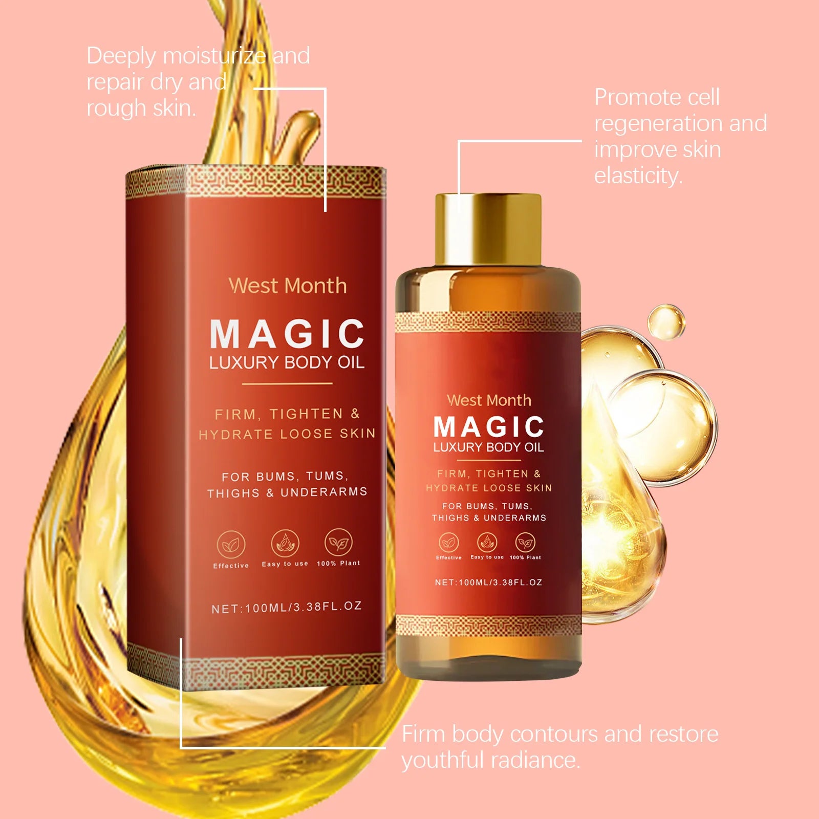Luxury Body Oil for Deep Moisturizing and Firming Skin - Smarsty