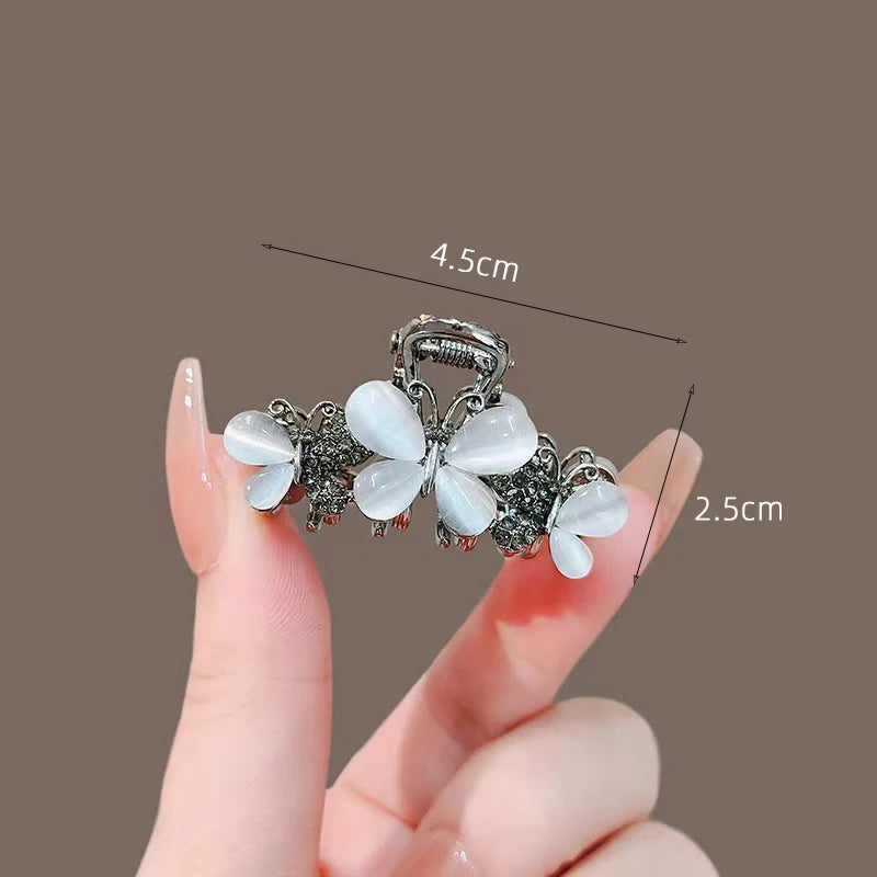 Korean Alloy Rhinestone Hair Claw For Women Elegant - Smarsty
