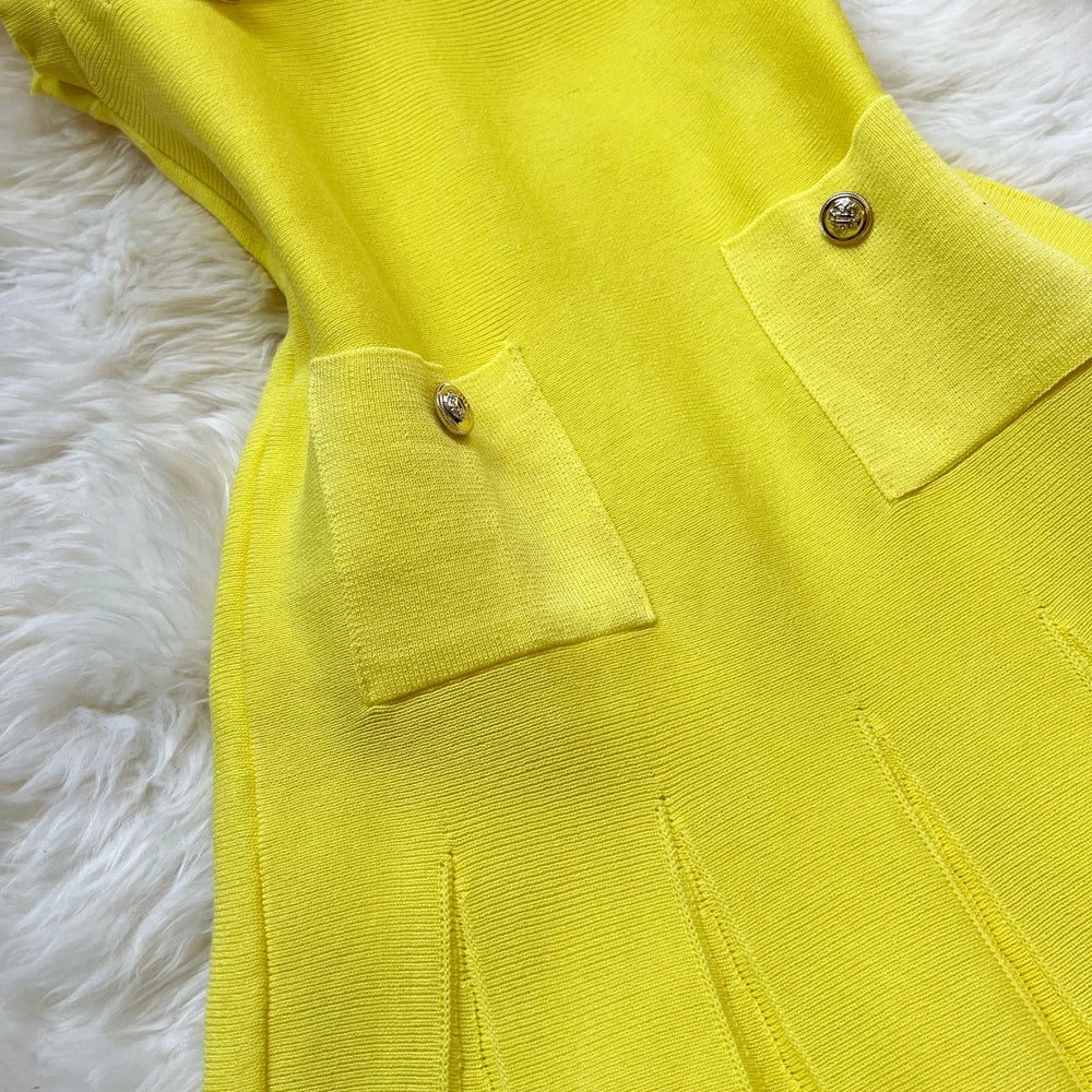 YuooMuoo Chic Fashion 2025 Summer Pleated Short Dress Women O-neck Slim Waist A-line Party Dress Streetwear Lady Outfits Vestido - Smarsty