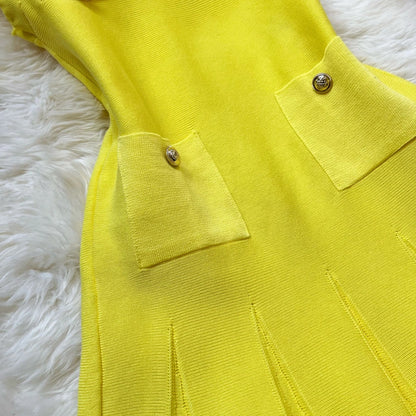 YuooMuoo Chic Fashion 2025 Summer Pleated Short Dress Women O-neck Slim Waist A-line Party Dress Streetwear Lady Outfits Vestido - Smarsty