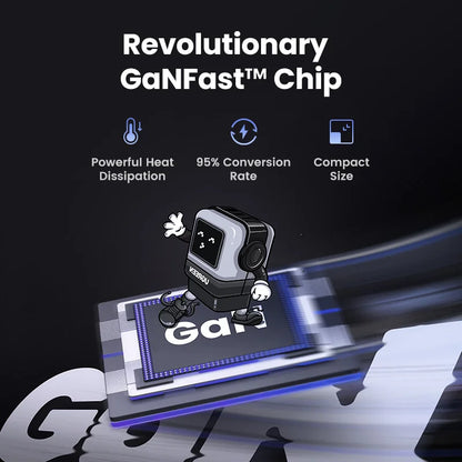 65W GaN Charger With PD3.0 PPS Fast Charge Compact Travel - Smarsty