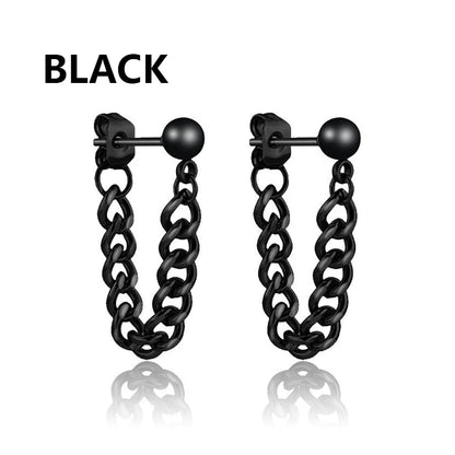 Punk Stainless Steel Stud Earrings Set for Men and Women - Smarsty