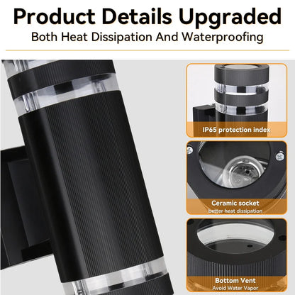 LED Outdoor Wall Lights IP65 Waterproof for Garden - Smarsty