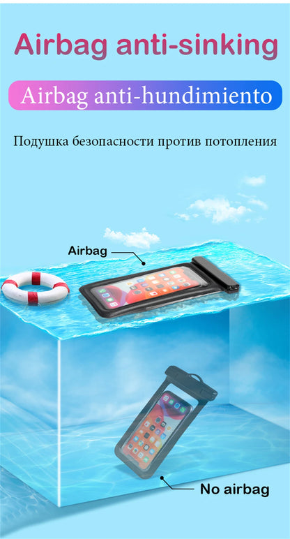Smarsty IP68 Universal Waterproof Phone Case With Clear Touch -