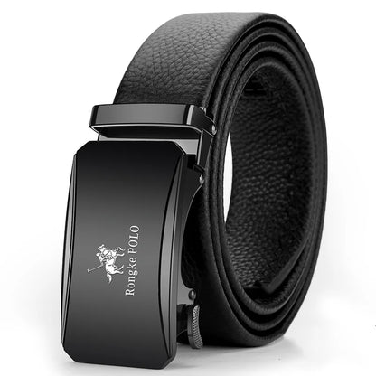 OYIFAN Genuine Leather Men Belt Adjustable Automatic Buckle - Smarsty