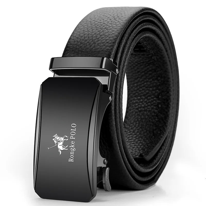 OYIFAN Genuine Leather Men Belt Adjustable Automatic Buckle - Smarsty