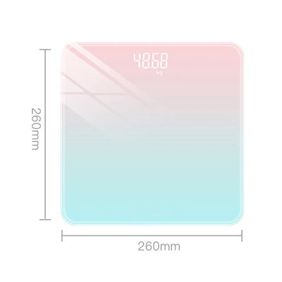 Gradient Color Digital Weight Scale with LCD Display - Smarsty