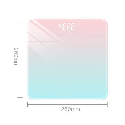 Gradient Color Digital Weight Scale with LCD Display - Smarsty