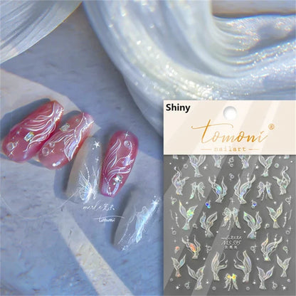 Dreamy Summer Beach Nail Art Stickers for Manicure - Smarsty