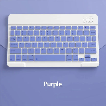 Bluetooth Keyboard 10 Inch For iPad Rechargeable Universal
