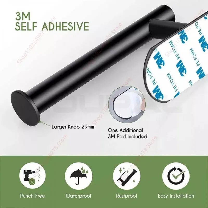 No Drilling Stainless Steel Towel Bar for Bathroom - Smarsty