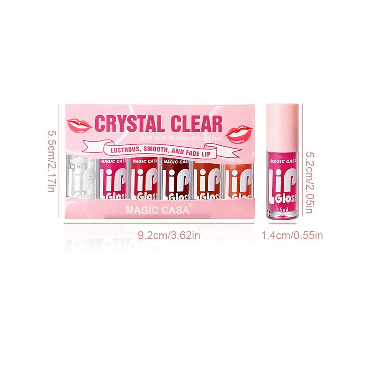 Magic Casa Hydrating Jelly Lip Oil Set of 6 - Smarsty