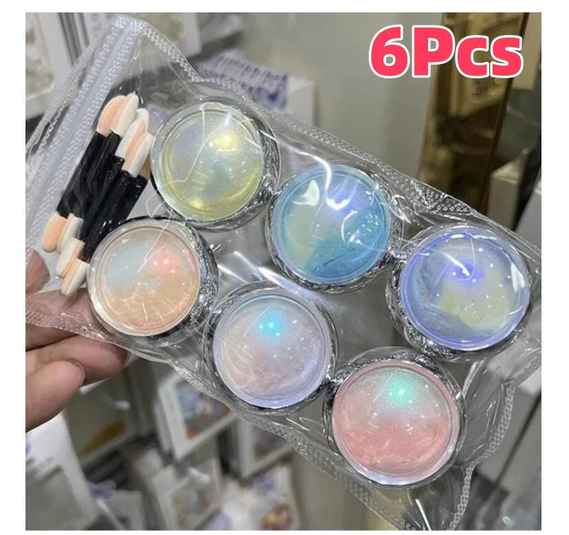 Shimmer Aurora Nail Powder Set for Stunning Manicure - Smarsty