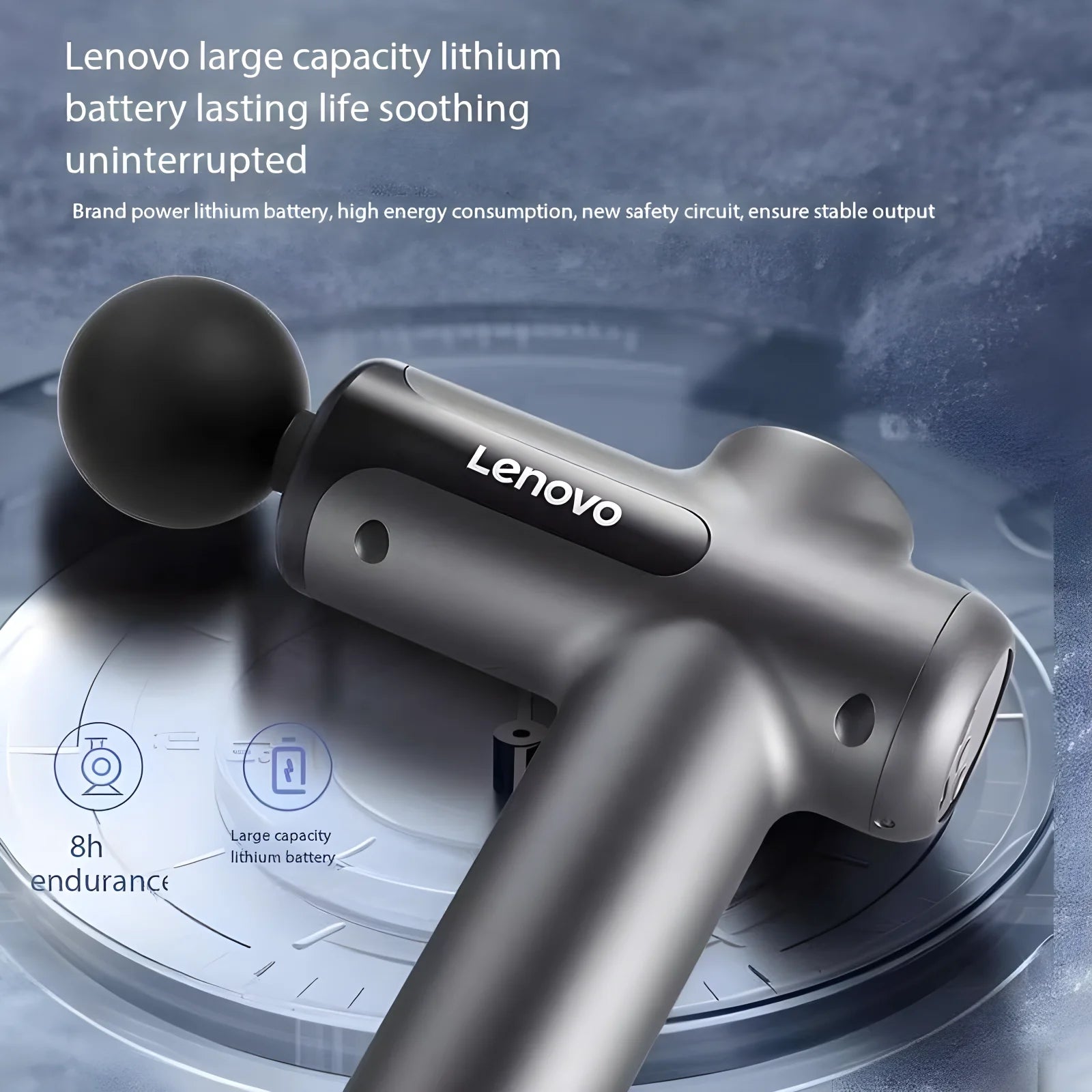 Lenovo Massage Gun for Deep Muscle Relief and Relaxation - Smarsty