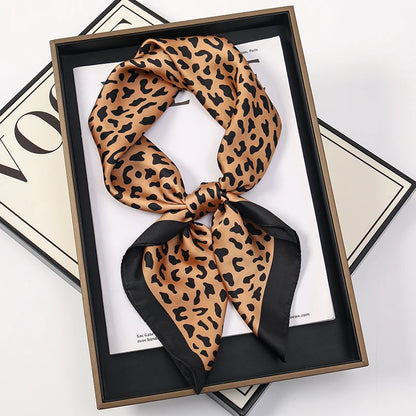 Luxury Square Silk Scarf for Women Stylish Satin Hijab Wrap - Smarsty