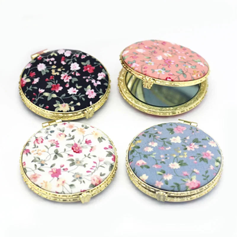 Portable Floral Makeup Mirror for Women Gifts - Smarsty