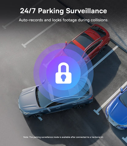 Front And Rear Dash Cam With GPS Galileo 24H Parking - Smarsty