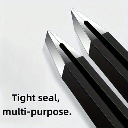 4Pcs Stainless Steel Tweezers - Precision Tool for Eyebrow Shaping, Hair & Beard Removal