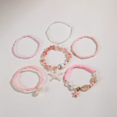 Bohemian Shell Beaded Bracelet Set for Women - Smarsty