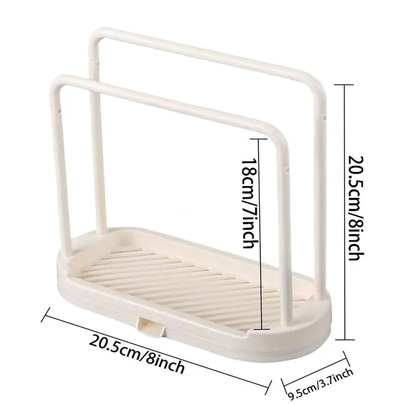 Kitchen Rag Drain Stand Kitchen Accessories Sink Drainage Shelf Sink Drain Storage Basket for Sponge Rag Wire Ball