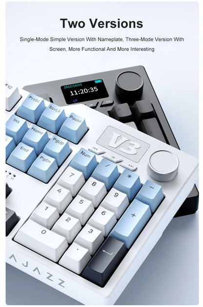 Tri Mode Gaming Keyboard With Hot Swap 104 Keys Gasket
