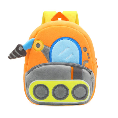 Plush Excavator Kids Backpack For Small School Bags - Smarsty