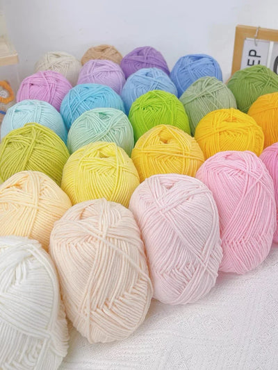 Soft Milk Cotton Yarn for Hand Knitting Projects - Smarsty