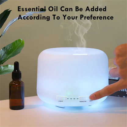 500ML USB Essential Oil Diffuser with Colorful Night Lights - Smarsty