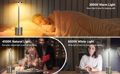USB Rechargeable LED Night Light Touch Table Lamp - Smarsty