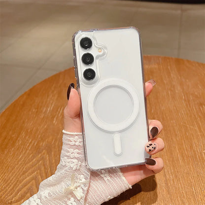 MagSafe Clear Acrylic Galaxy Phone Case Anti Fall Protection - Smarsty