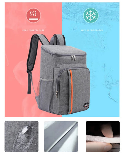 18L Portable Thermal Lunch Bag Insulated Cooler Case - Smarsty