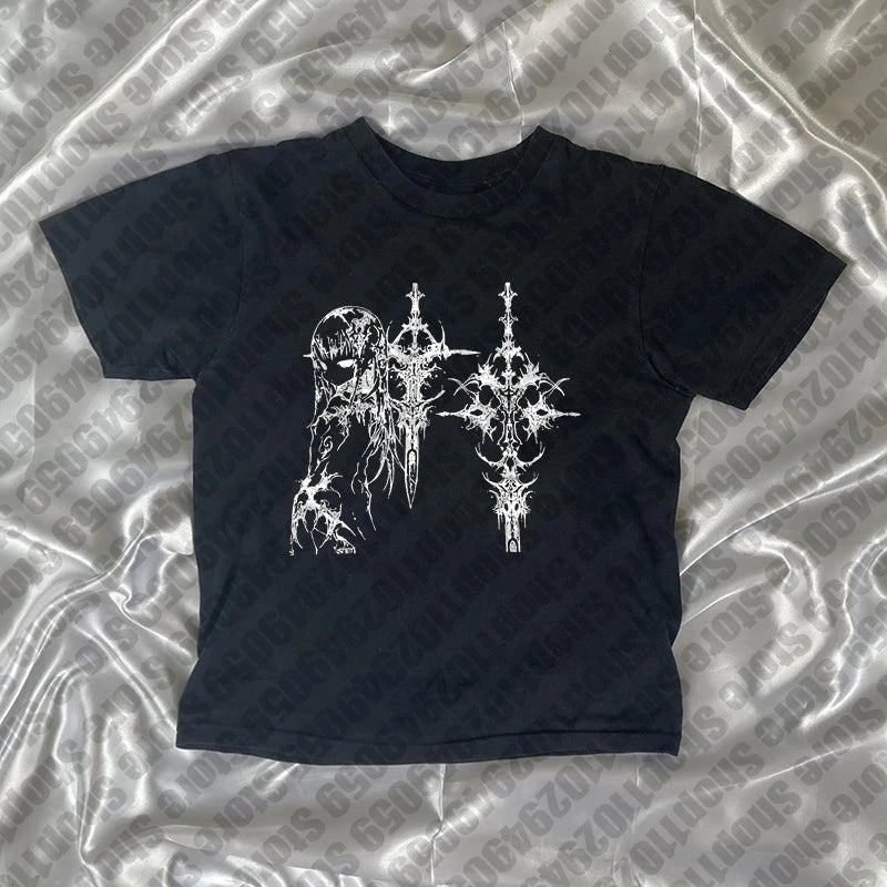 Y2k Style Aesthetic Sweet Sexy Tank Tops Women Sleeveless Casual Cartoon Print Tanks Harajuku All Match Cropped Grunge Emo Girls