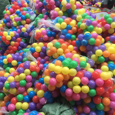 100PCS Outdoor Sport Ball Colorful Soft Water Swim Pool Ocean Wave Ball Baby Eco-Friendly Stress Air Ball Tent Toys for Children - Smarsty