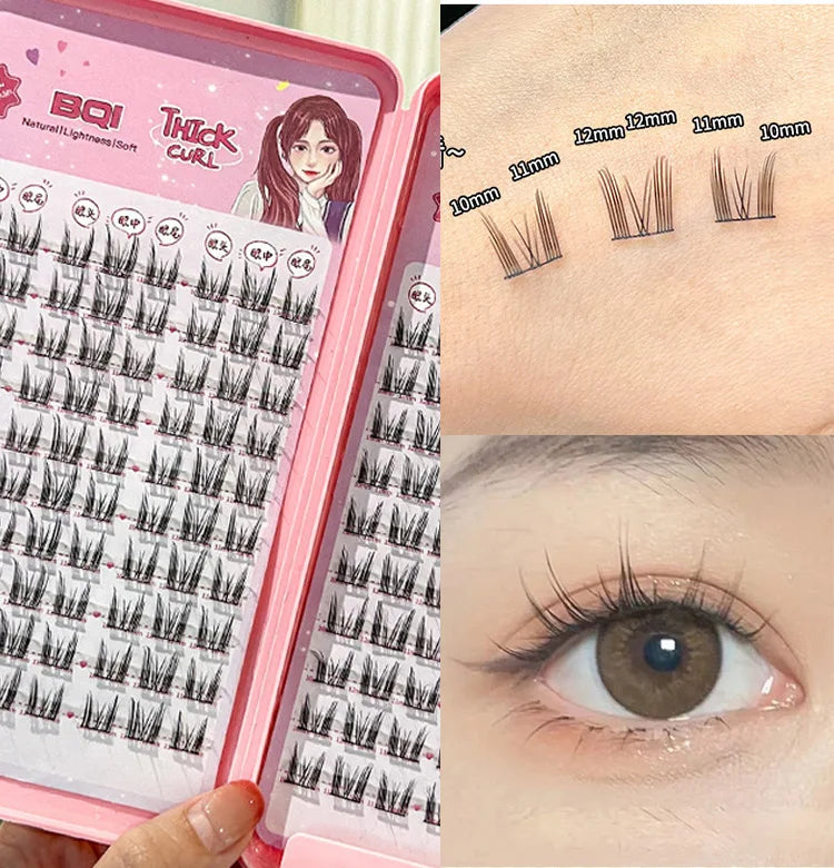 BQI Lazy Cat Elf Eyelashes Book 180pcs Natural Eye Enlargement - Smarsty