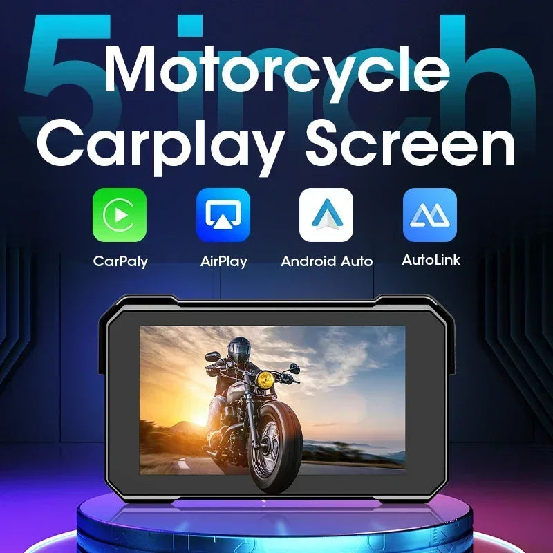 Motorcycle GPS Display With Wireless CarPlay Android Auto - Smarsty