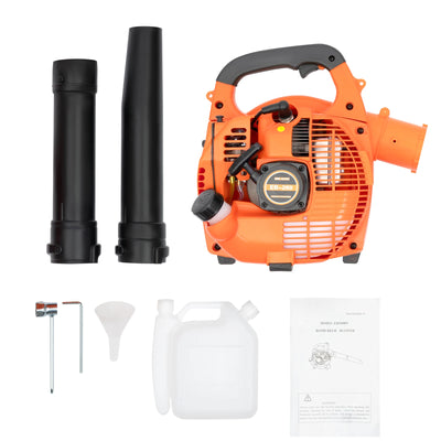 Gas Leaf Blower 25.4CC 2-Stroke 4.59ft³/h Commercial Handheld Gas Leaf Blower Grass Lawn Yard Dust Blowing Cleaning Tool - Smarsty