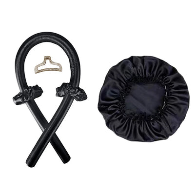Heat Free Hair Curler Satin Silk Cap Set - Smarsty