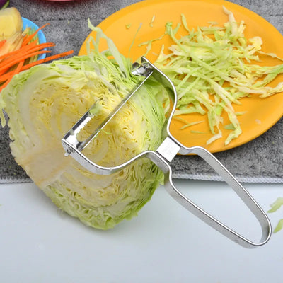 Peeler Vegetables Fruit Stainless Steel Knife Cabbage Graters Salad Potato Slicer Kitchen Accessories Cooking Tools Wide Mouth by Smarsty