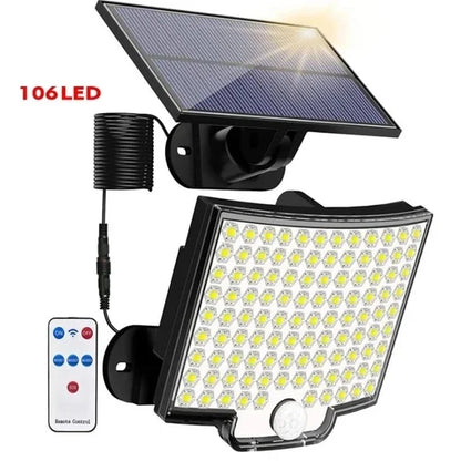 Solar Powered LED Wall Lights with Human Body Sensor - Smarsty