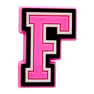 Pink Letter Shoe Charms for Crocs Accessories Women Clogs Pins Men Badge Kids Jeans Girls Decorations Buckle Shoes Accessories - Smarsty