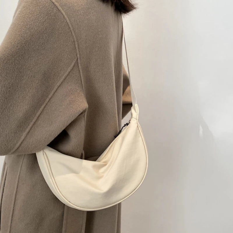 Soft Nylon Crossbody Bag For Women With Laptop Compartment - Smarsty
