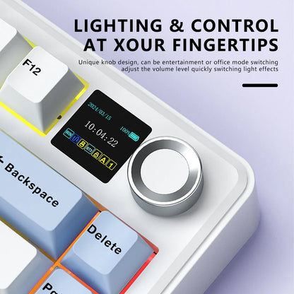 75 Percent Mechanical Keyboard RGB With TFT Screen